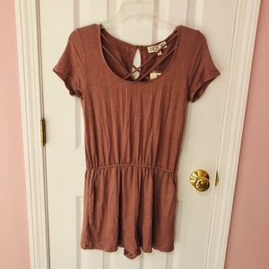 Pink Rose Romper - medium NWT